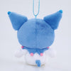 Kuromi Colorful Boa Mascot Plush (Blue)