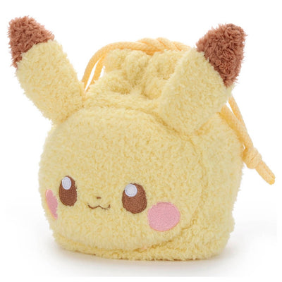 Pikachu Pokepeace Plush Drawstring Bag
