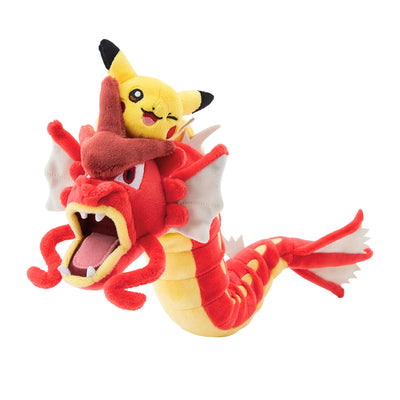 Pikachu & Red Gyarados Pokemon Center Hiroshima Renewal Plush