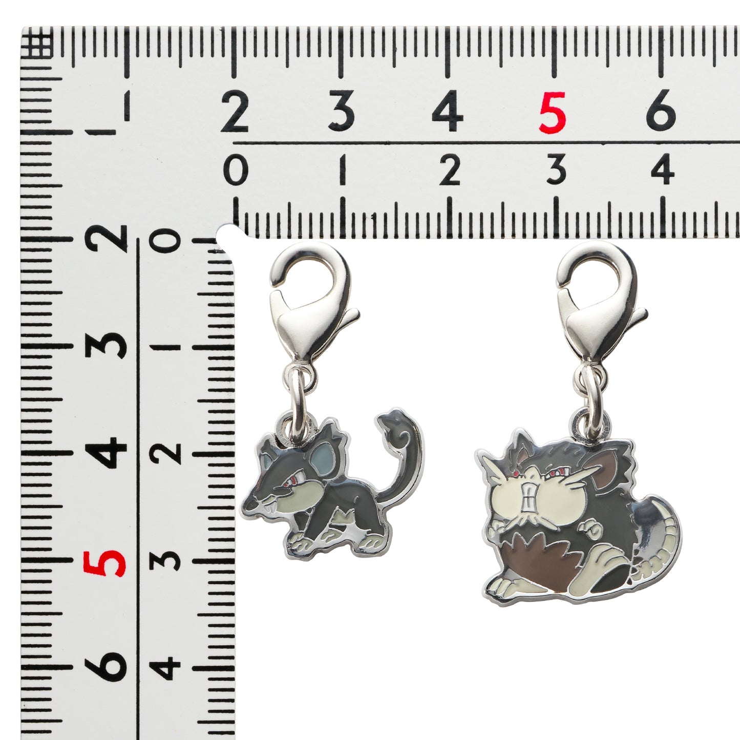 Alolan Rattata Alolan Raticate National Encyclopedia Metal Charm