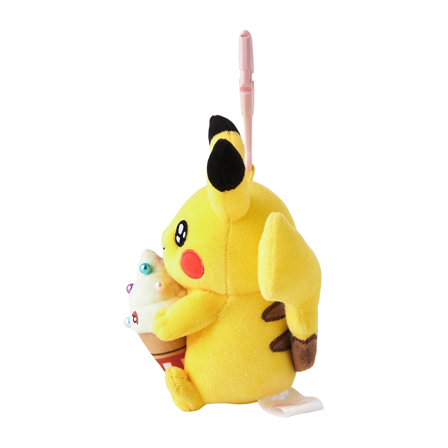 Pikachu Oiri Soft Serve Mascot Plush with Carabiner
