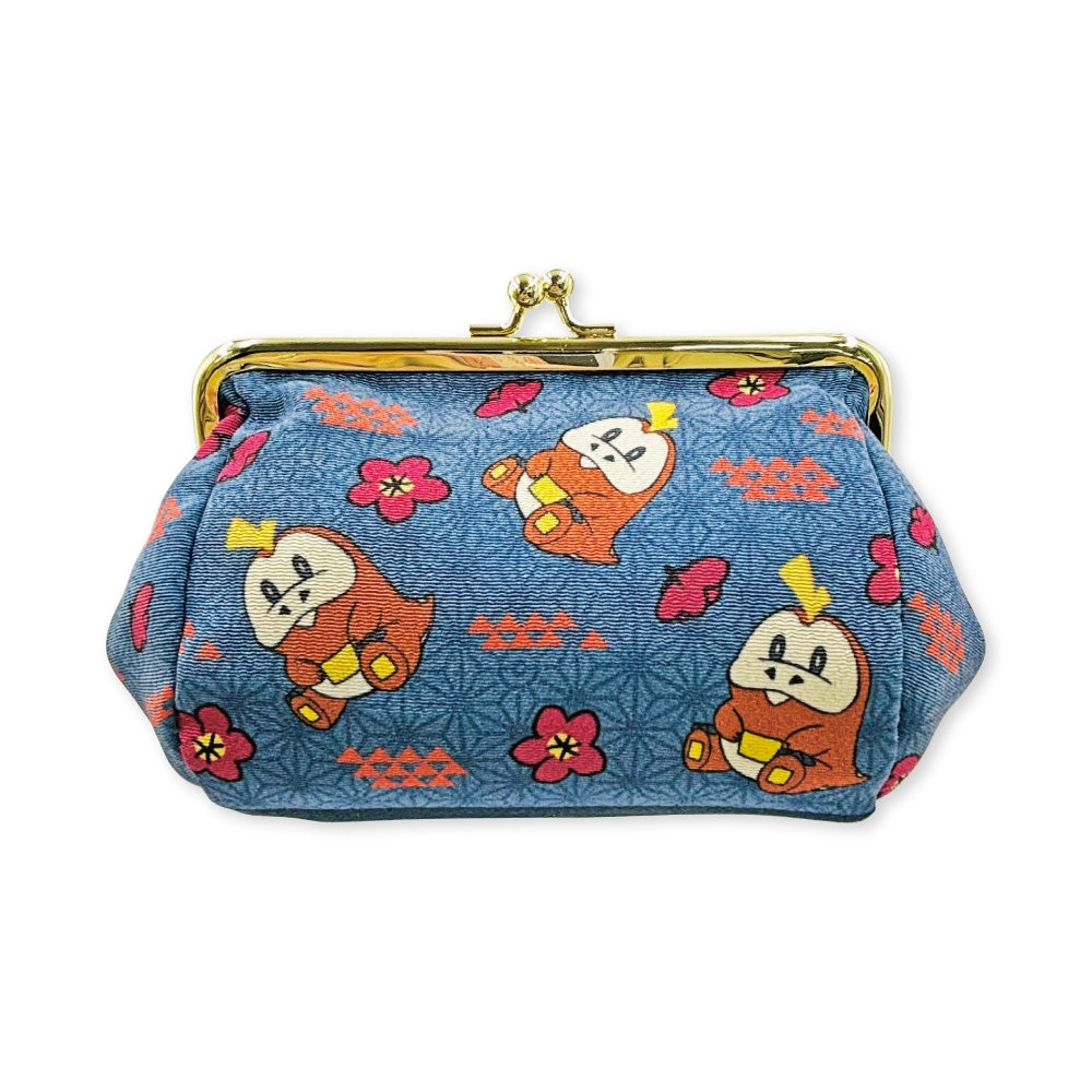 Fuecoco Japanese Pattern Gamaguchi Pouch