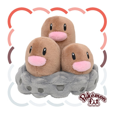 Dugtrio 051 Plush Pokemon Fit