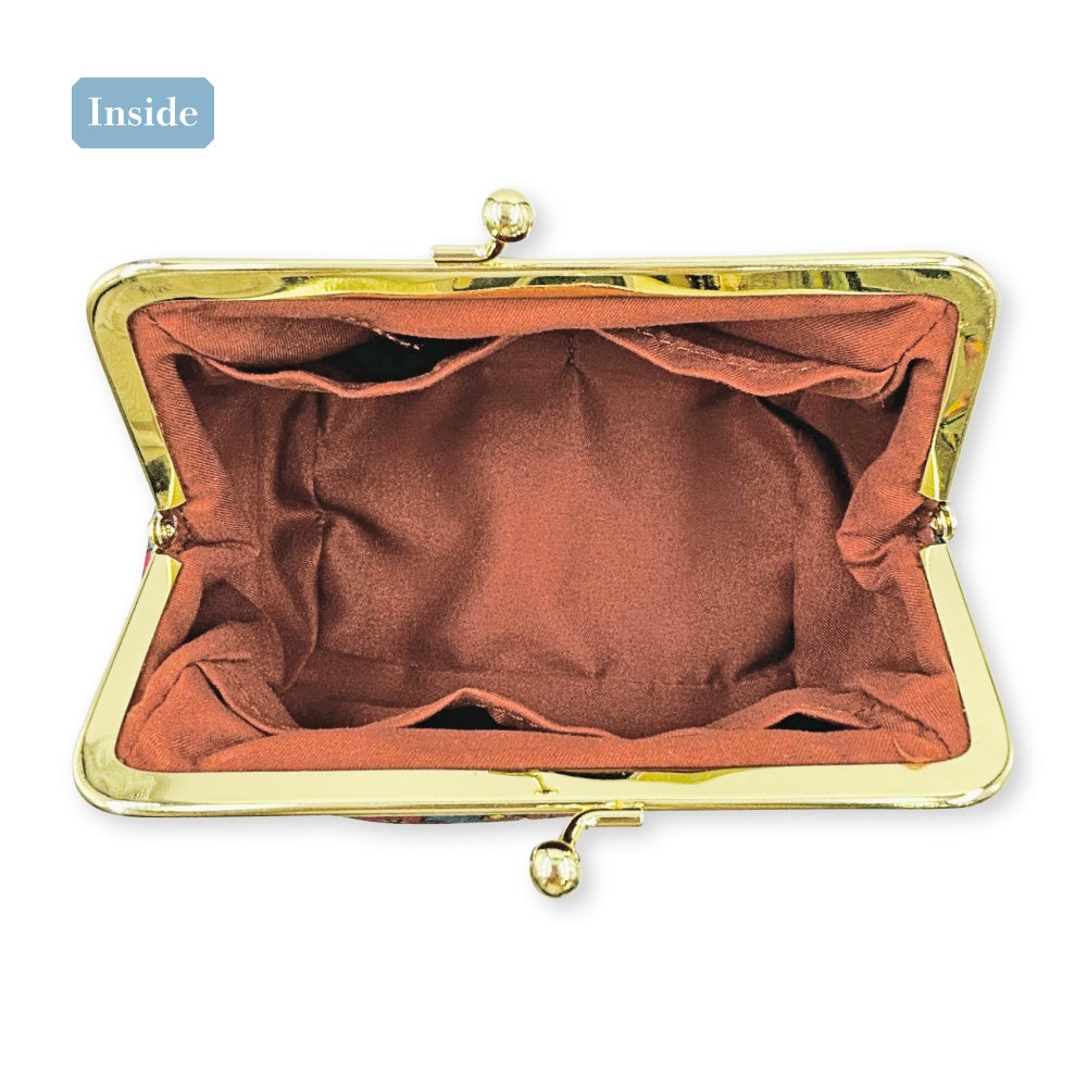 Fuecoco Japanese Pattern Gamaguchi Pouch