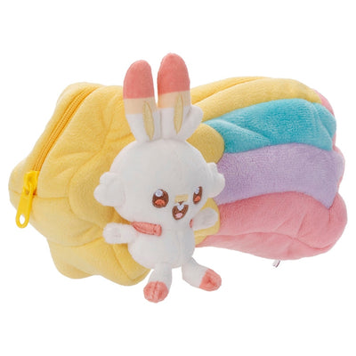 Scorbunny Pokepeace Plush Pouch Starry Sky Version