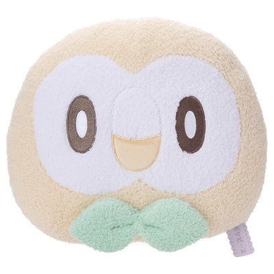 Rowlet Pokepeace Face Cushion Plush