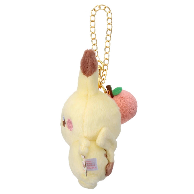 Pikachu Pokepeace Mascot Plush (Colorful Version with Apple) with Chain