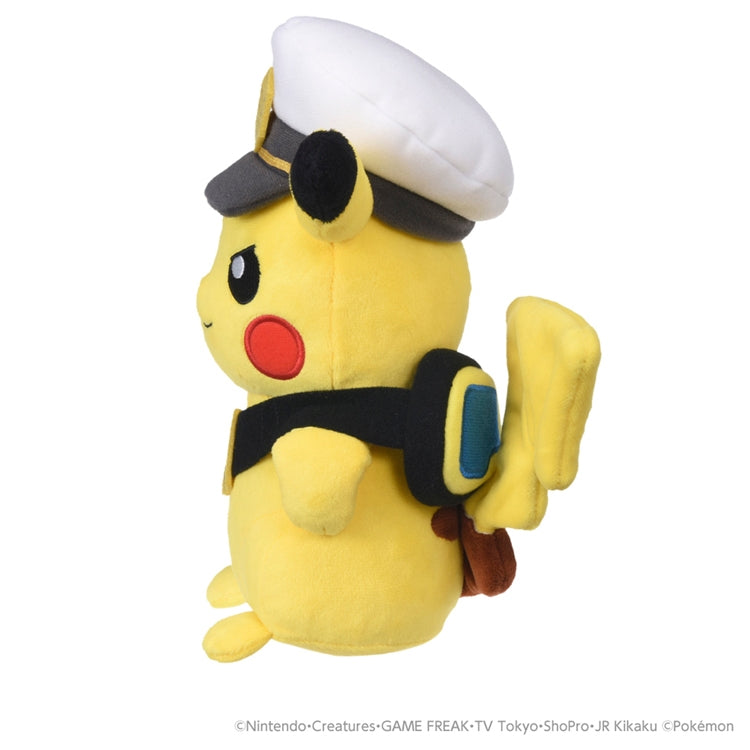 Captain Pikachu Goggles Version Plush