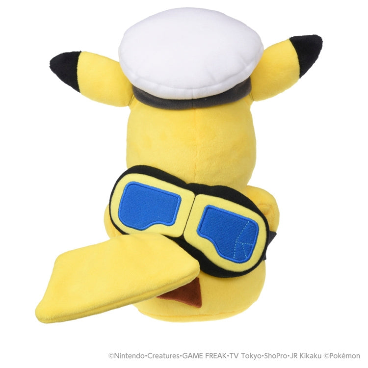 Captain Pikachu Goggles Version Plush
