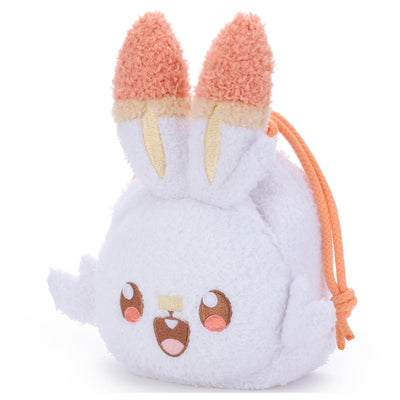 Scorbunny Pokepeace Plush Drawstring Bag