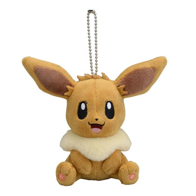 Eevee Sitting Mascot Plush Keychain