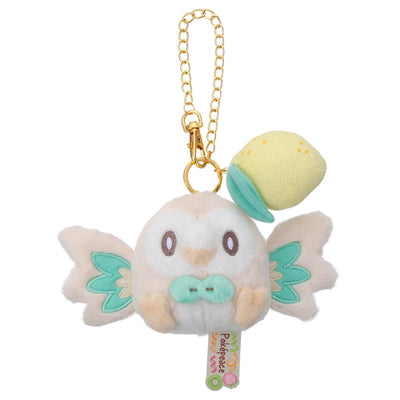 Rowlet Pokepeace Mascot Plush (Colorful Version with Lemon) with Chain