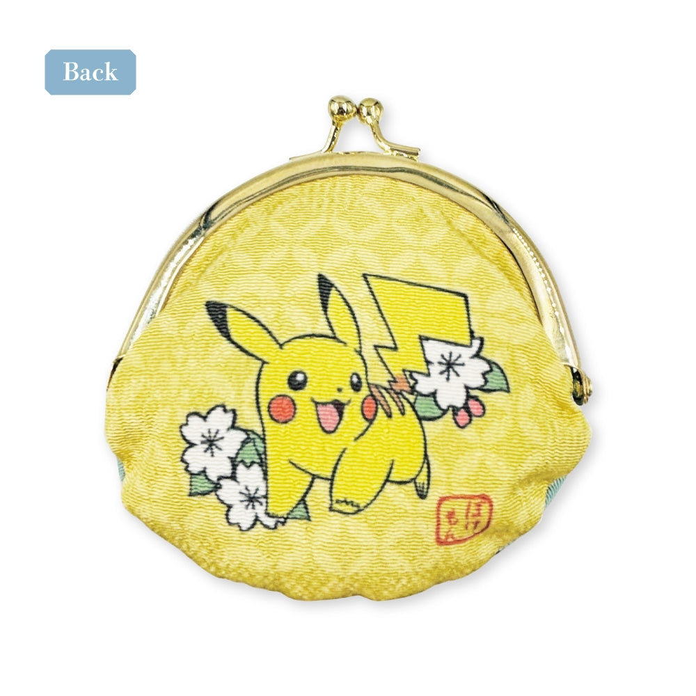 Pikachu Japanese Pattern Gamaguchi Coin Case