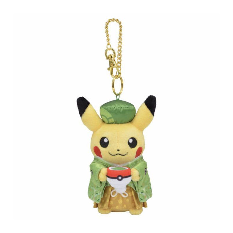 Pikachu Male Kimono Pretend Tea Party Mascot Plush Pokemon Center Kyoto Keychain