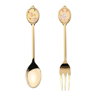 Pikachu & Scorbunny Spoon & Fork Set Pokemon Yum Yum Easter