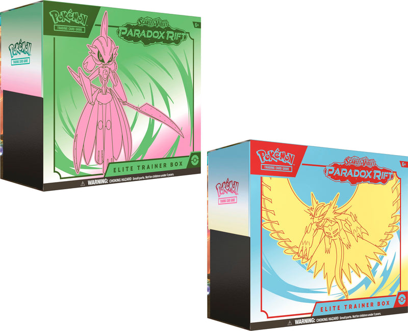 Scarlet and Violet 4 Paradox Rift - Elite Trainer Box Bundle [Iron Valiant & Roaring Moon] Pre-Order