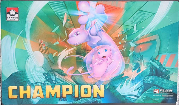 Pokémon Mew & Mewtwo League Cup Champion Playmat
