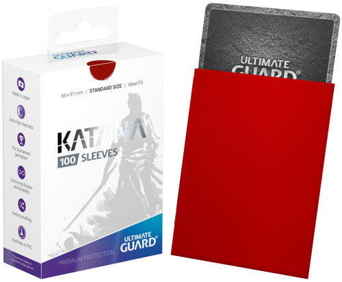 Katana 100 Ct Sleeves Red Standard