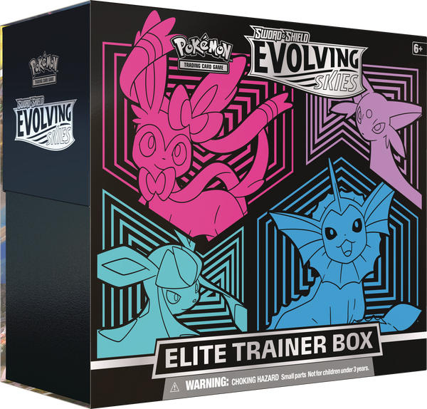 Evolving Skies: Elite Trainer Box, [Sylveon, Espeon, Glaceon, Vaporeon]