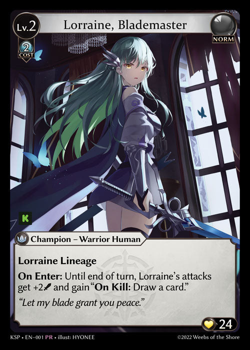 Lorraine, Blademaster